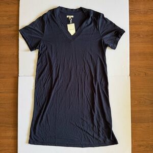 Natura Navy T-Shirt Dress